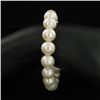 Image 2 : White Saltwater Pearl Earring Bracelet Set (JEW-003315)