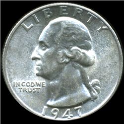 1947D Washington 25c MS64/65 (COI-010727)