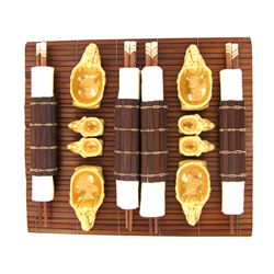 Bamboo Placemat Chopstick Shshi Set (DEC-000484)