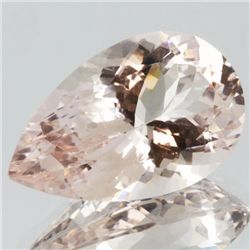 4.4ct Strong Peach Morganite Pear Cut (GEM-051174)