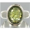 Image 1 : 32.95twc Natural Pakistan Peridot Sterling Ring (JEW-004519)