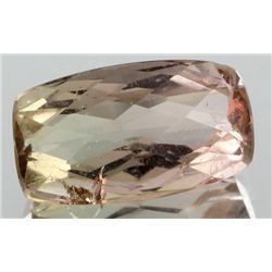 3ct Bi-color Tourmaline Cushion Cut  (GEM-055376)