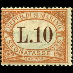 1925 San Marino 10L Postage Due MH (STM-000831)