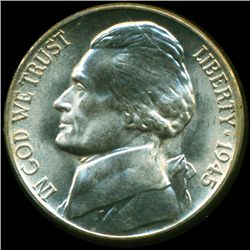 1945D Jefferson 5c MS65/66 Full Steps (COI-012797)