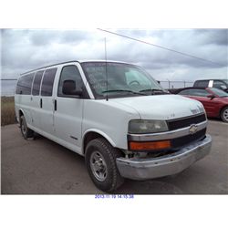 2004 - CHEVROLET EXPRESS 3500