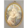 Image 1 : G.Pierini, watercolour on ivory miniature, Virgin & Child, signed, oval, 3.5ins x 2.5ins £80-120...