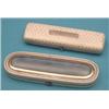Image 1 : A Regency gold mounted ivory toothpick case, 3.5ins., and a gold studded ivory case, 3.25ins. (se...
