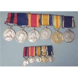 Medals. China 1900 (HMS Orlando), W.M, Victory, GV D.C.M, GV L.S.G.C and GVI (1st) M.S.M to Colou...