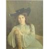 Image 1 : Florence Ada Fuller (1867-1946) Australian, oil on canvas, Portrait of Mrs J.W. Hackett, seated i...
