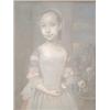 Image 1 : May Louise Greville Cooksey (1878-), oil on board, Lady holding a bunch of honesty, signed, 22.5i...