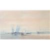 Image 1 : Edward Wesson (1910-1983) watercolour, Dutch Coastal landscape, signed, 8.5ins x 13.5ins £70-100...