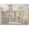 Image 1 : Frederick Crowther, watercolour and charcoal, 'Horse Guards, London' signed, 11.5ins x 15ins £200...