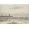 Image 1 : Robert Winchester Frazer (1848-1906) oil on canvas, Open riverscape, signed, 7.5ins x 11.5ins £30...
