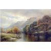Image 1 : Manner of Alfred de Breanski Jnr, oil on canvas, Welsh landscape, 20.5ins x 30ins £400-600...