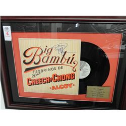 Big Bambu Album Autgraphed by Cheech Marin, Tommy Chong