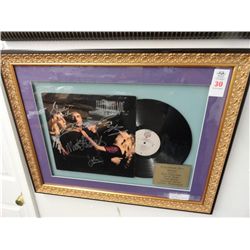 Framed Autographed Album Cover All Members of Fleetwood Mac "Mirage"
