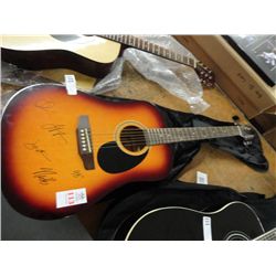 Texarkana Acoustic Guitar Autographed 98 Degrees