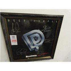 Framed Augraphed Album Cover - Deep Purple