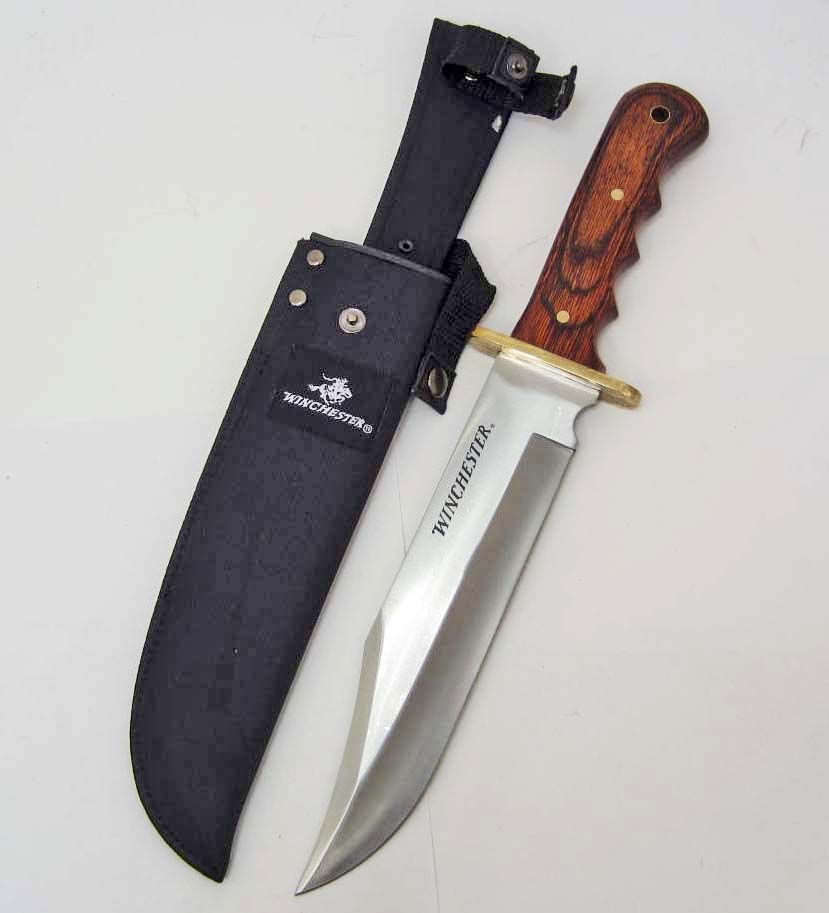 WINCHESTER LARGE BOWIE KNIFE W/ SHEATH