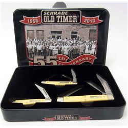 SCHRADE OLD TIMER 55TH ANNIVERSARY KNIFE SET