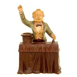 INTERESTING POTTERY FIGURAL TOBACCO BOX English. 19th Century. Probably by Southwick Pottery. Of...