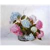Image 1 : IRMGARD ARVIN (American. 20th Century) "Hydrangeas in Glass Bowl". Signed Irmgard Arvin l/r. Oil...