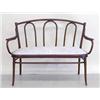 Image 1 : THONET BENTWOOD SETTEE Austrian. Late 19th Century. The slightly arched cresting rail above three...