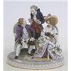 Image 1 : GOOD VIENNA PORCELAIN GROUP Austrian. 19th Century. Underglazed blue Austrian shield with two lin...