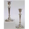 Image 1 : PAIR OF EDWARD VII STERLING SILVER CANDLESTICKS English. Birmingham. 1908-1909. Maker: E.J.G. Eac...