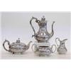 Image 1 : FINE FOUR PIECE VICTORIAN STERLING SILVER TEA AND COFFEE SERVICE English. Birmingham. 1865-66. Ma...
