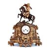 Image 1 : LOUIS XVI STYLE PATINATED AND GILT BRONZE MANTEL CLOCK French. 19th Century. Movement stamped Bre...