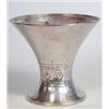 Image 1 : TIFFANY & CO. STERLING SILVER VASE American. 1907-1938. Of trumpet shape, engraved with a monogra...