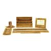 Image 1 : SEVEN PIECE TIFFANY STUDIOS GILT BRONZE DESK STAND American. Circa 1920. In the "Venetian" patter...