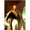 Image 1 : EUROPEAN SCHOOL (19th Century) "Portrait of Napoleon III". Unsigned. Oil on Canvas Laid Down on B...