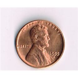 1955 -S Lincoln Wheat Penny