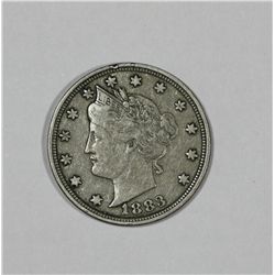 1883  Liberty Nickel   No CENTS VF