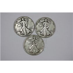 1945 PDS Walking Liberty Half Dollar   F