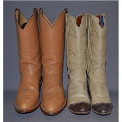 PAIR OF TWO COWBOY BOOTS
