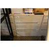 Image 2 : GREY 3 DRW. LATERAL FILE CABINET