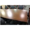 Image 2 : DARK CHERRY EXECUTIVE BOW FRONT DESK