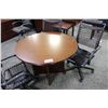 Image 1 : DARK CHERRY 42" ROUND CONFERENCE TABLE
