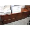 Image 2 : MAHOGANY EXECUTIVE DESK WITH CREDENZA