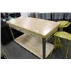 Image 1 : BOOS BUTCHER BLOCK TOP KITCHEN / UTILITY COUNTER