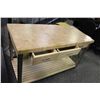 Image 2 : BOOS BUTCHER BLOCK TOP KITCHEN / UTILITY COUNTER