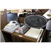 Image 1 : MISC. ELECTRONICS INC.: CASH REGISTER, 'OPEN SIGN', CERLOX BINDING MACHINE