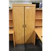 Image 1 : MAPLE 6' TALL 2 DOOR STORAGE CABINET