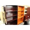 Image 3 : MAHOGANY EXECUTIVE DESK SUITE WITH: DESK, BOOKSHELF AND 2 DRW. LATERAL FILE CABINET