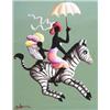 Image 1 : ORVILLE BULMAN (American. 20th Century) "Mere Et Fils". Signed Bulman l/l. Also signed, titled an...