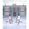 Image 1 : GUSTAVO MONTOYA (Mexican. Born 1905) "Nina?s Con Bicicletas". Signed Gustavo Montoya l/r. Also si...