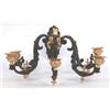Image 1 : PAIR OF LOUIS XVI STYLE GILT AND PATINATED BRONZE FIVE LIGHT SCONCES French. 19th Century. Each f...
